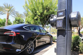 Electric car charging network