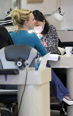 Britney Spears out getting her nails done