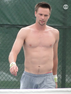 Robin Soderling Shirtless at Cincinnati Open 2009