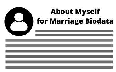 about myself for marriage biodata