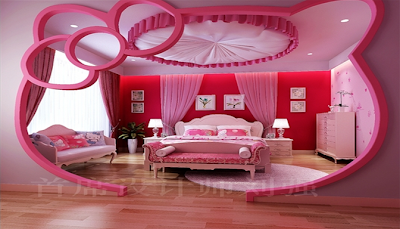 INTERIOR RUMAH DAN ARSITEKTUR RUMAH DESAIN BERNUANSA PINK