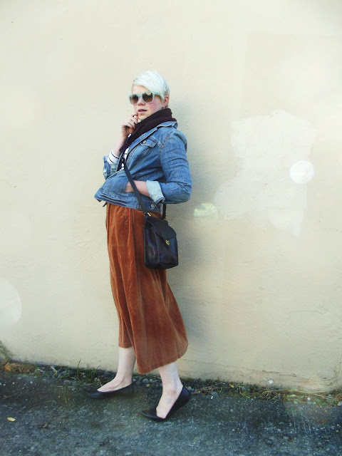 fleur d'elise, blogger, denim jacket, vintage, fall, fashion, seattle, coach purse