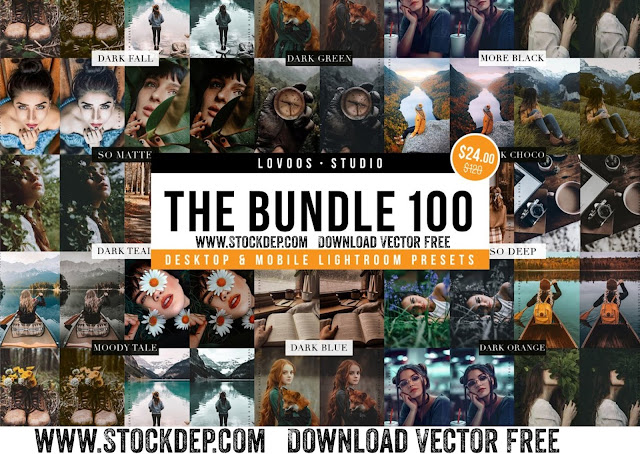 Download free CreativeMarket – THE BUNDLE 100 – Lightroom Presets 6133635