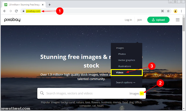 cara download video dari pixabay