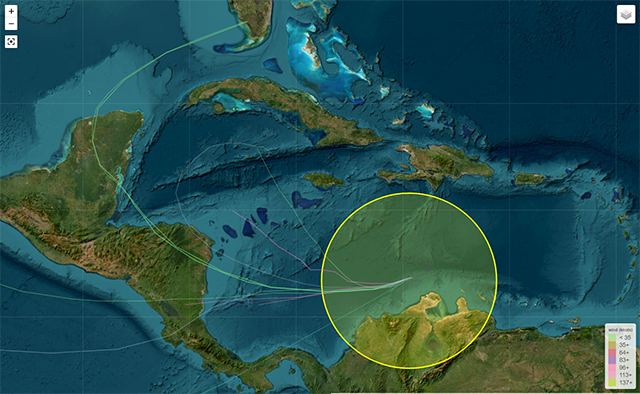 Baja probabilidad de desarrollo ciclónico en el centro del Mar Caribe