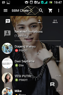 BBM MOD Tema Member EXO v2.13.1.14 Apk Terbaru