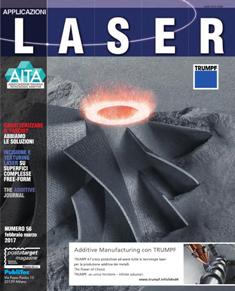 Applicazioni Laser 56 - da Gennaio a Marzo 2017 | ISSN 1973-7238 | TRUE PDF | Bimestrale | Professionisti | Meccanica | Materiali
Applicazioni Laser è la più autorevole rivista italiana esclusivamente dedicata all'impiego della tecnologia laser in ambito industriale e come tale propone informazioni utili e articoli concreti grazie al lavoro della redazione e al contributo di esperti nazionali e internazionali. La rivista si pone l’obiettivo di contribuire ad accrescere la cultura laser in Italia, per questa ragione presenta ai lettori in maniera attenta e propositiva i molteplici impieghi del laser, affinché possano diventare stimolo per nuovi utilizzi industriali. Il laser è sicuramente uno degli utensili che può contribuire a innovare il processo produttivo di un’azienda o il suo prodotto e questa rivista presenta degli esempi concreti su come e dove applicarlo.
Si tratta dell'unica rivista, in Italia, capace di offrire una completa panoramica sui sistemi di lavorazione (taglio, saldatura, marcatura, misura e controllo ecc.) basati sull'uso della luce laser, al fianco di un'articolata proposta merceologica di componentistica specializzata: dalle sorgenti CO2 e Nd:YAG ai laser a eccimeri fino al diodo laser, dalle ottiche alle lenti di focalizzazione.