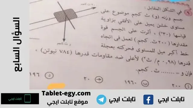 حل امتحان الديناميكا للصف الثالث الثانوي 2022