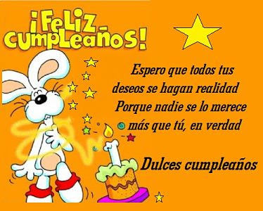 poemas de cumpleaños cortos