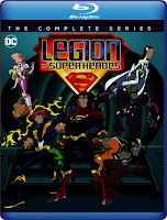 Superman, Braniac 5, Saturn Girl, Lightning Lad, Timber Wolf, Bluray, Warner Archive, DC Comics, DC Animated