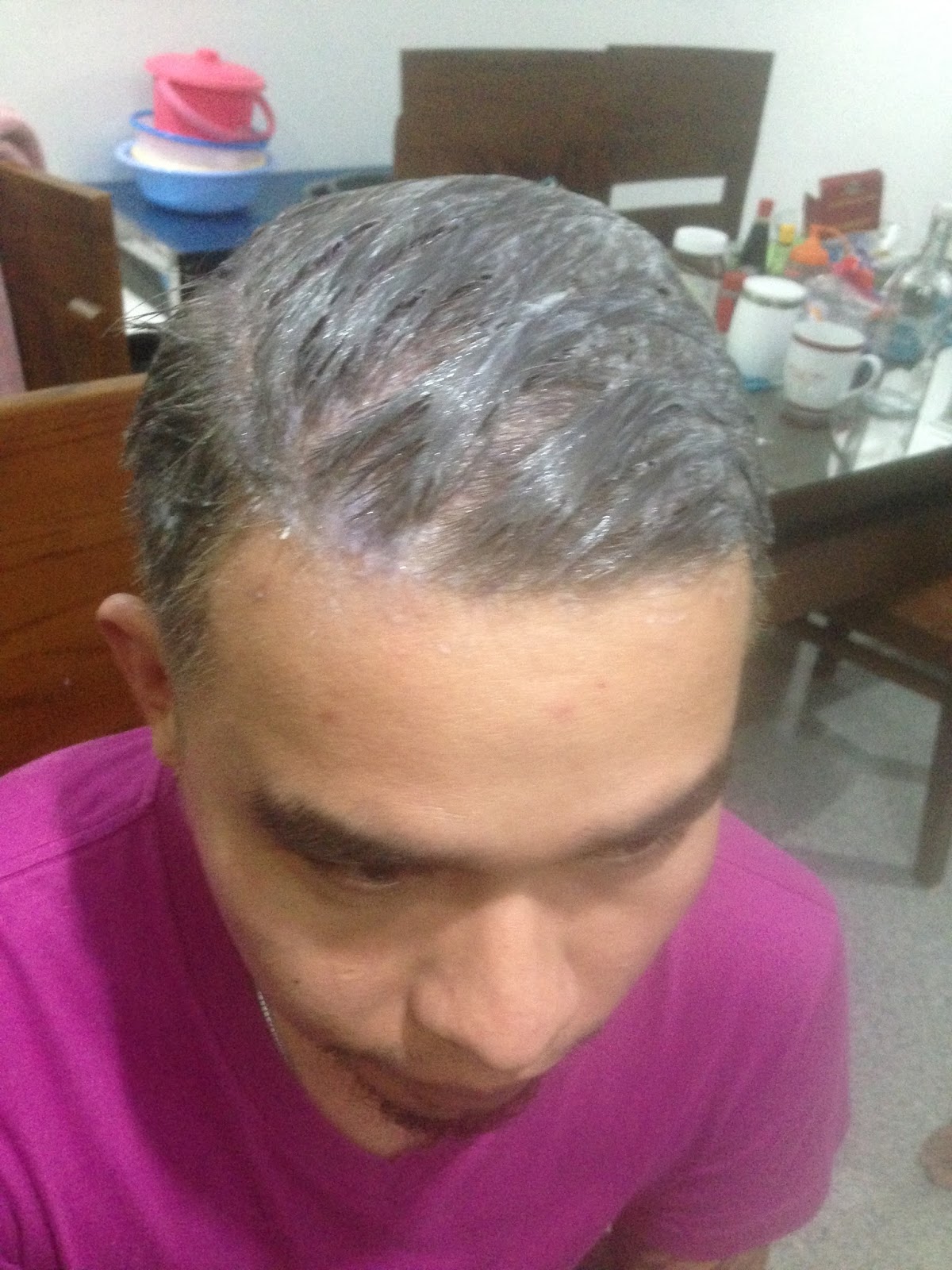 RambutRainbow Clientele Cat Rambut Silver Grey Hair Mr Hanky