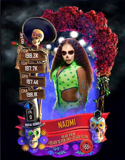 Naomi WWE SuperCard Day of the Dead Card