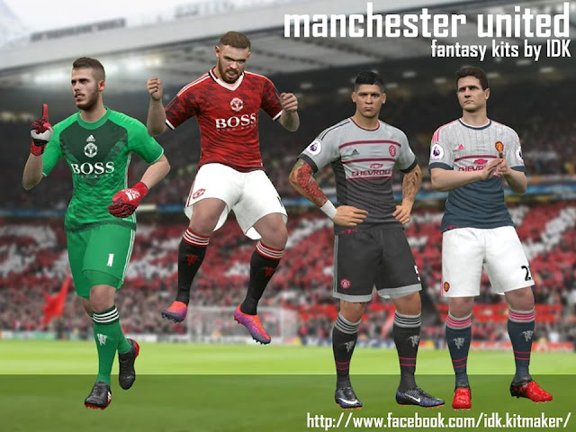 PES 2017 MUFC Fantasy Kits Pack II by IDK