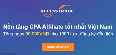 Kiếm tiền trên mạng với accesstrade
