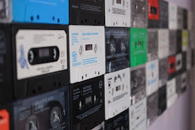 DIY cassette wall retro  