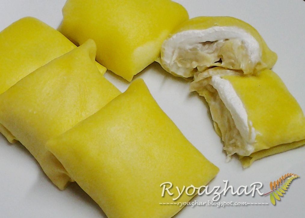 Ryo : Durian Crepes & Resepi
