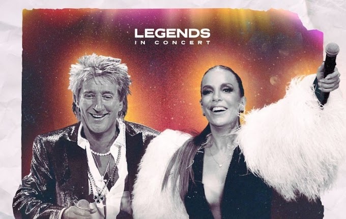 Rod Stewart e Ivete Sangalo em uma apresentação histórica