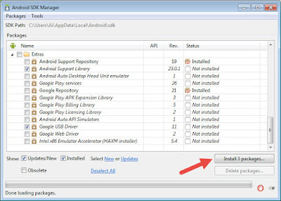 Cara Melakukan Update Android SDK Manager