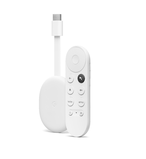 Een afbeelding van de Chromecast met Google TV.