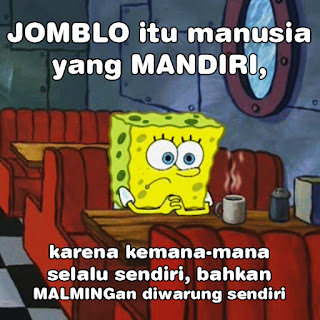 meme lucu spongebob malam minggu