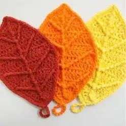 Hojas de Otoño a Crochet