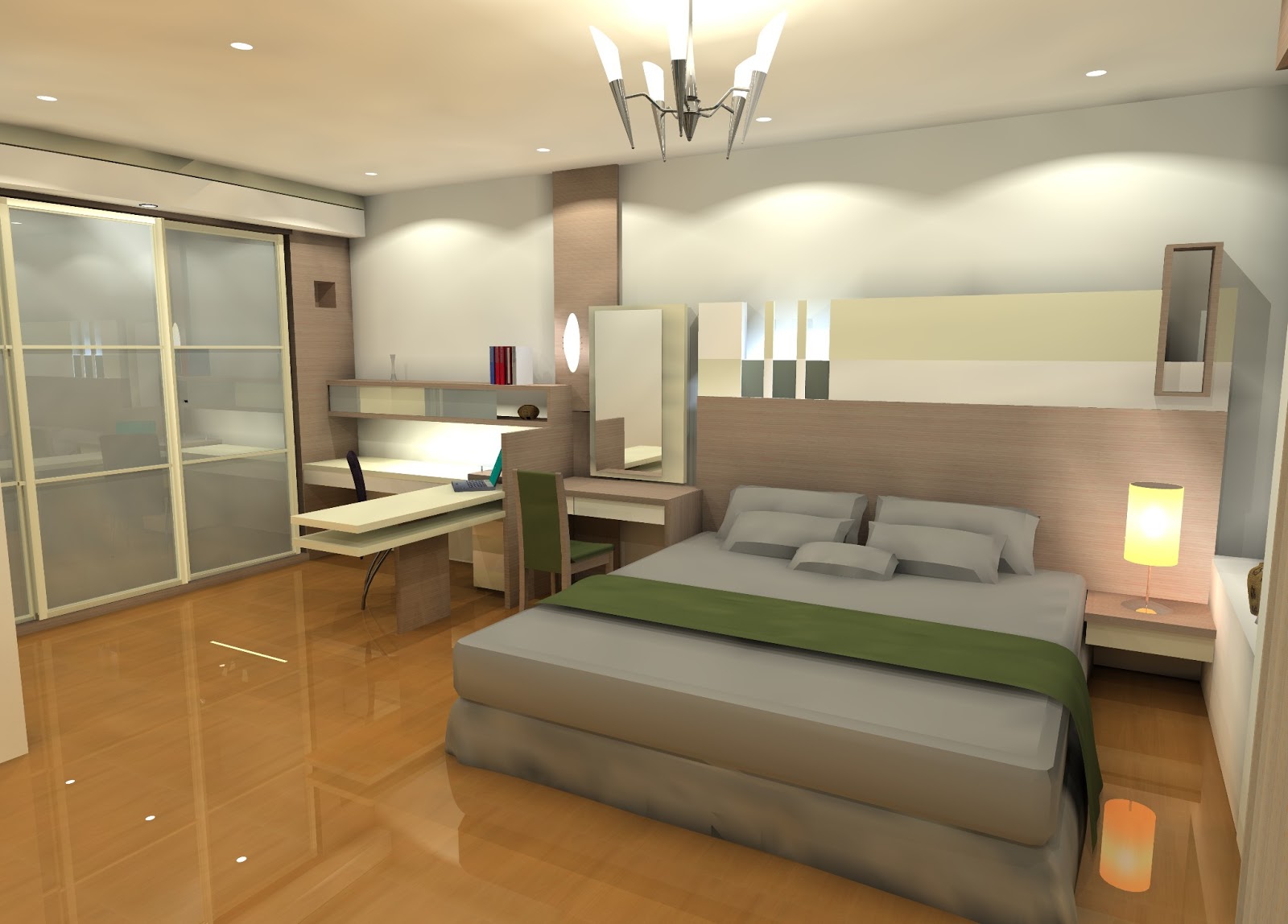  Desain  Interior Kamar  Tidur  Modern  Rumah Minimalis 