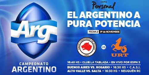 2º fecha del Argentino de Rugby: Córdoba vs. Tucumán por Tv