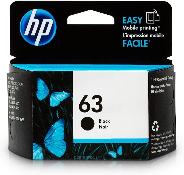 Cartucho de tinta HP original 63 negro (F6U62AN)