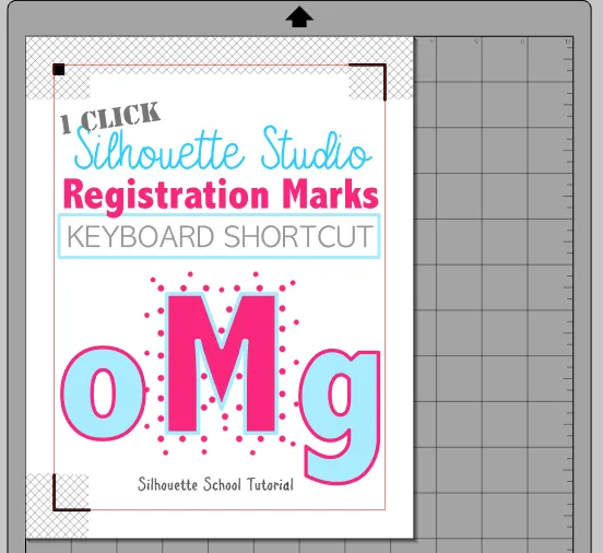 registration marks, print and cut, silhouette hacks, silhouette studio shortcuts, silhouette tutorials, silhouette cameo tutorials,