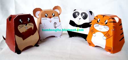 Cute Animal Paper Toy