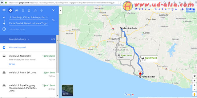 Google Map Ke Pantai Sundak