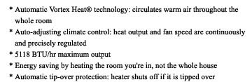 Vornado EH1-0034-06 AVH2 Vortex Full-Room Electric Heater Feature Images