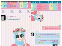 BBM MOD APK Hijab Chic Pink v3.1.0.13 Latest Update 2016