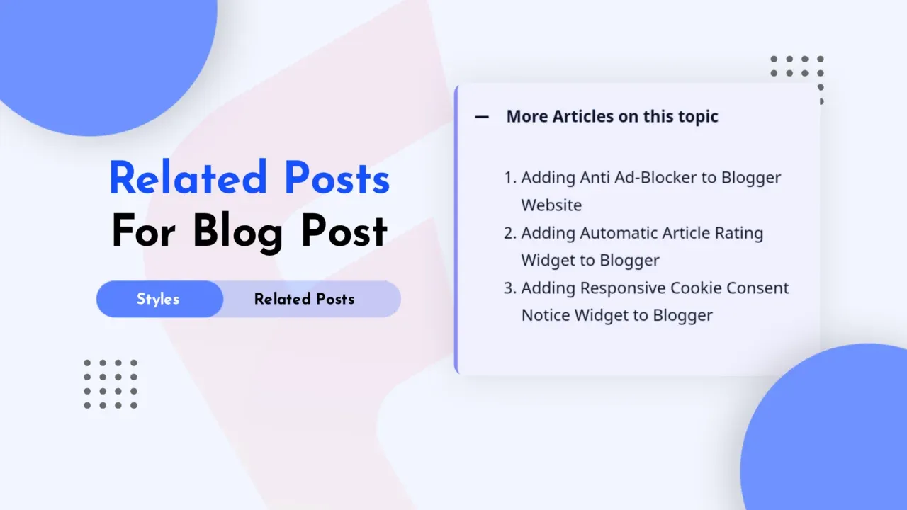 Related Posts Accordion for Blogger Blog Posts