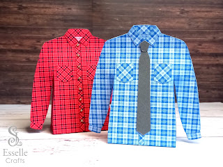 Checked Shirt Favour Boxes by Esselle Crafts