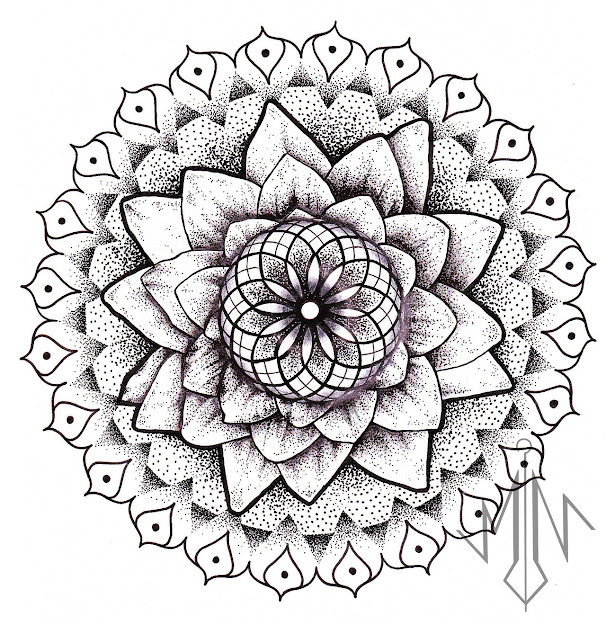 Lotus Mandala Tattoo Design Car Tuning