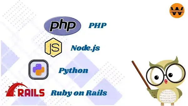 أشهر لغات البرمجة في تطوير الويب الخلفي: PHP، Node.js، Python، Ruby on Rails