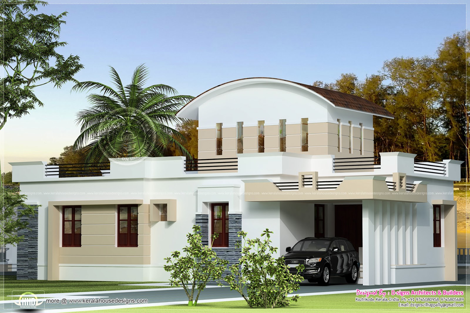  Small  budget  Kerala home  with staircase room House  