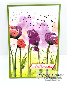 Nigezza Creates with Stampin' Up! and Peaceful Poppies to creates a Covered Note Pad