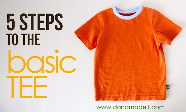 basic Tshirt sewing tutorial