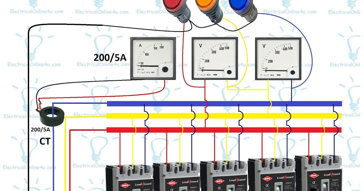3 Phase Distribution Board Wiring Diagram - Electrical  
