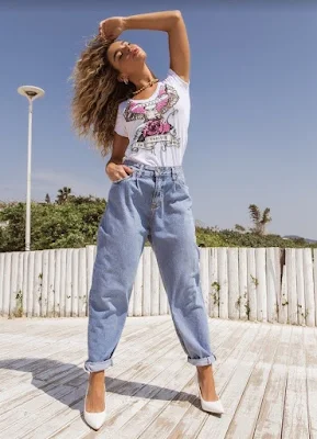 Look com Calça slouchy