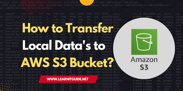 How to Transfer Data's to S3 Bucket from Local Folders