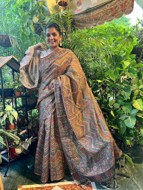 Digital printed saree