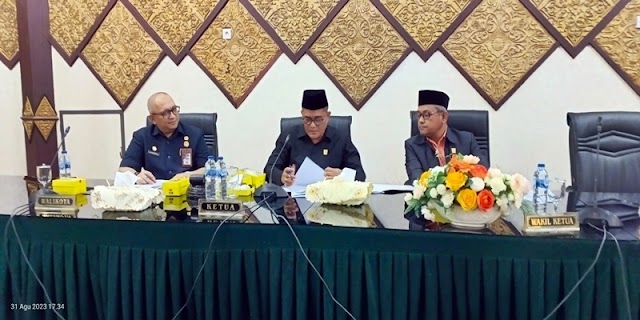 Tutup Masa Sidang II dan Buka Masa Sidang III Tahun 2023,  DPRD Padang Gelar Rapat Paripurna 
