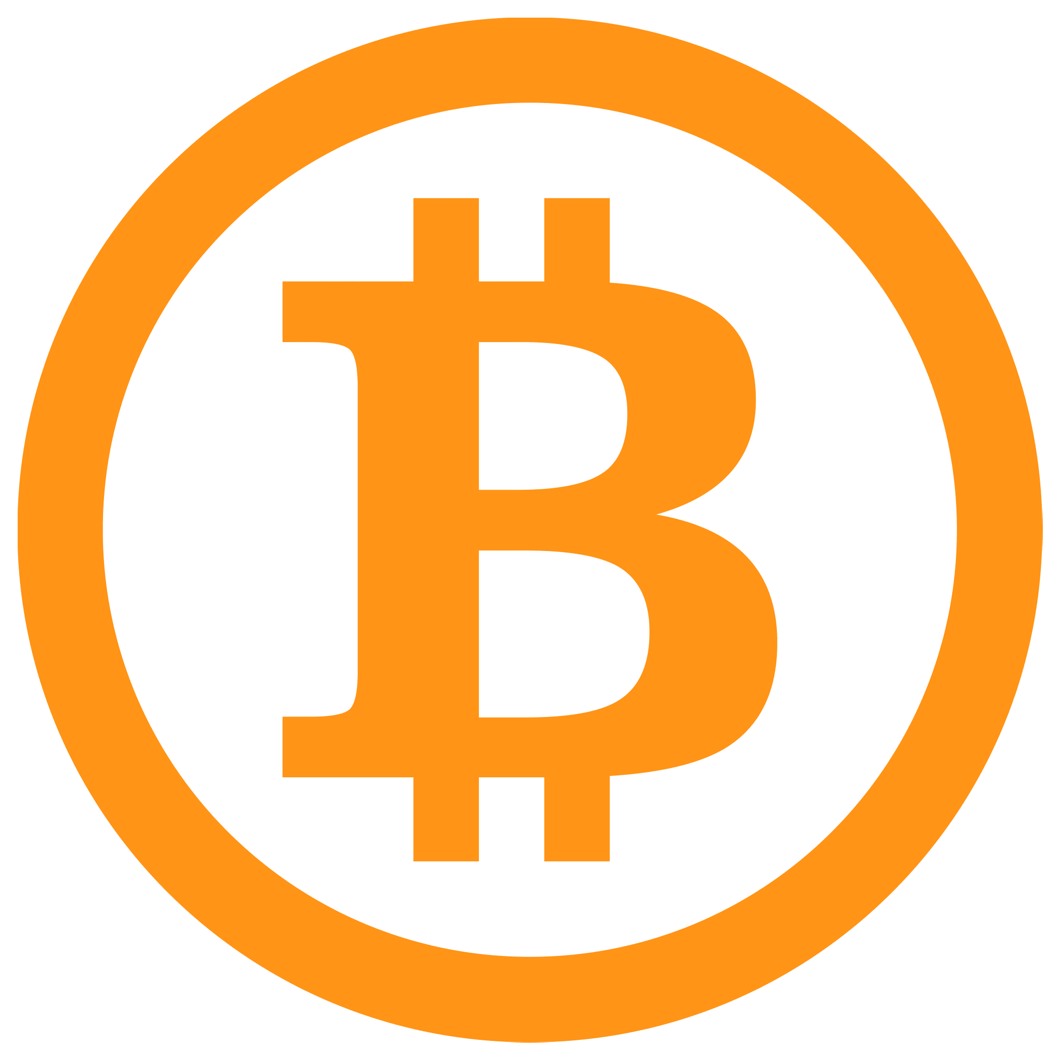 logo bitcoin transparan