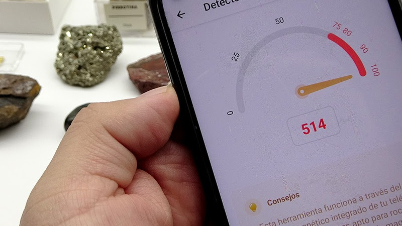 Detecta fácilmente minerales magnéticos, meteoritos y metales con esta app !