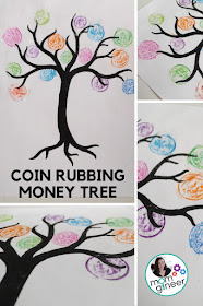 Coin rubbing money tree. Print a tree, place coins under the paper, and rub with crayons. | Meredith Anderson - Momgineer