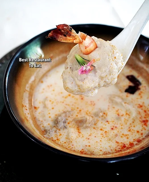 Rama V Menu - Golden Shrimp Tom Kha