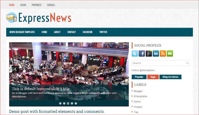 ExpressNews Blogger Template